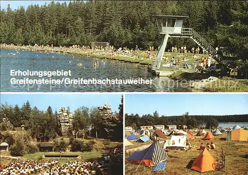 Ehrenfriedersdorf Erzgebirge Rettungsturm Naturtheater Greifensteine Campingplatz Kat. Ehrenfriedersdorf