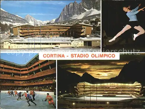 Cortina d Ampezzo Eisstadion Eishockey Eistaenzerin Kat. Cortina d Ampezzo