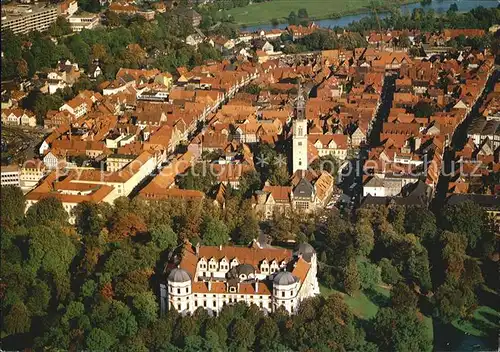 Celle Niedersachsen Stadt und Schloss Fliegeraufnahme Kat. Celle