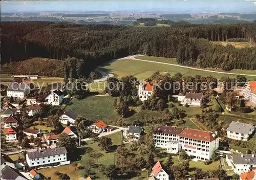 Bad Groenenbach Kneippsanatorium Dr Krautheim am Schlossberg Fliegeraufnahme Kat. Bad Groenenbach