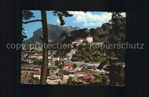 Kufstein Tirol Festung mit Kaisergebirge Kat. Kufstein