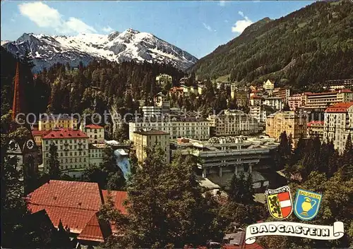 Badgastein Teilansicht mit neuem Kongresszentrum Kat. Bad Gastein