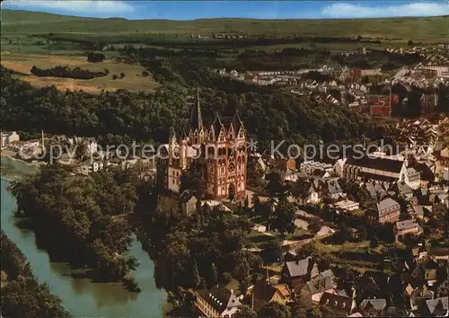 Limburg Lahn Stadtblick mit Dom Fliegeraufnahme Kat. Limburg a.d. Lahn