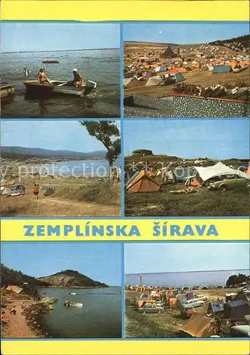 Zemplinska Sirava Bootspartie Campingplatz Strand Teilansichten Kat. Kosice