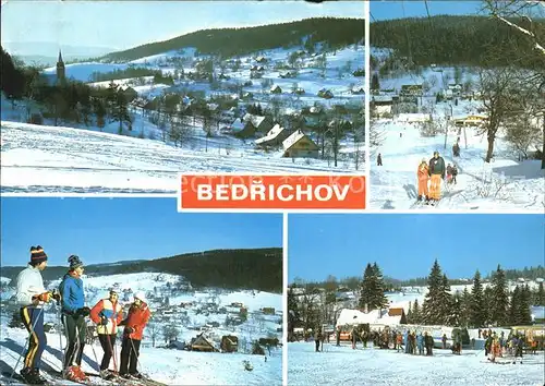 Bedrichov Jizerske Hory Puvodne sklarska hut dnes vyhledavane stredisko zimnich sportu Kat. Friedrichswald Isergebirge