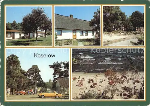 Koserow Ostseebad Usedom Ferienobjekt Damerow Fischerhaus FDGB Erholungsheim Walter Ulbricht Sportplatz Campingplatz Strand Streckelberg Kat. Koserow