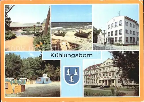 Kuehlungsborn Ostseebad Konzertgarten Bootsliegeplatz Betriebserholungsheim Haehnel Zeltplatz FDGB Erholungsheim Georgi Dimitroff Kat. Kuehlungsborn