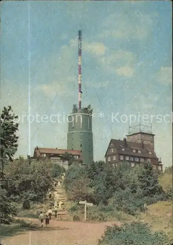 Grosser Inselsberg Berggasthaus Sendeanlagen Kat. Brotterode