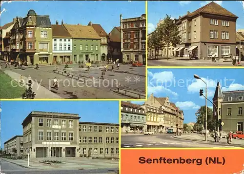 Senftenberg Niederlausitz PdF Bahnhofstr und HOG Stadtcafe Ingenieurschule Bahnhofstr Kat. Senftenberg