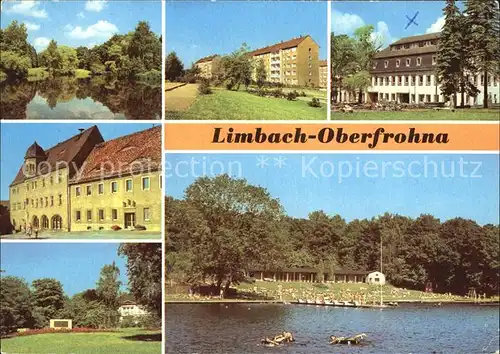 Oberfrohna Stadtpark Am Hohen Hain Hotel Voelkerfreundschaft Rathaus PdF Knaumuehlenbad Kat. Limbach Oberfrohna