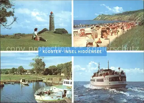 Kloster Hiddensee Leuchtturm Strand Hafen Faehre Kat. Insel Hiddensee
