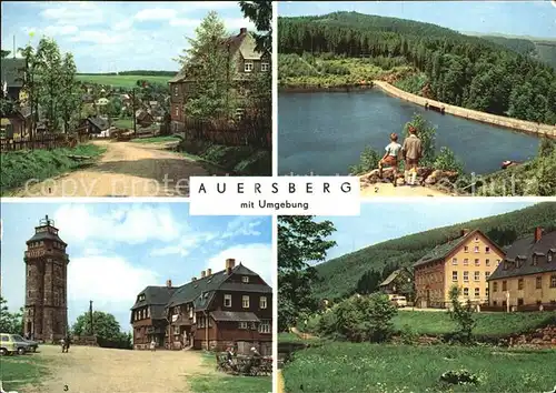 Auersberg Wildenthal HOG Berghotel Auersberg Konsum Hotel Am Auersberg Sosa Talsperre Carlsfeld Teilansicht Kat. Eibenstock