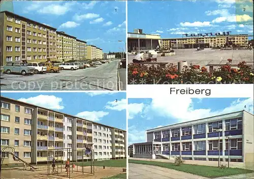 Freiberg Sachsen Neubauten Tschaikowskistr Versorgungszentrum Unicent Spielplatz Stadt und Kinderambulanz Kat. Freiberg