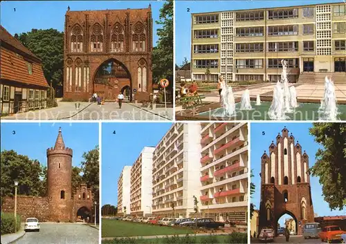 Neubrandenburg Stargarder Tor Dr Neubauer Oberschule Fangelturm Leninstr Neues Tor Kat. Neubrandenburg