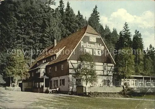 Oberpoebel Gaststaette Putzmuehle Kat. Schmiedeberg Osterzgebirge