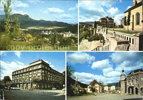 Ruzomberok Celkovy pohled Cast Revolucneho namestia Hotel Budova Mestskeho narodneho vyboru Kat. Slowakische Republik