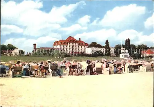 Heringsdorf Ostseebad Usedom FDGB Heim Solidaritaet Strand Kat. Heringsdorf