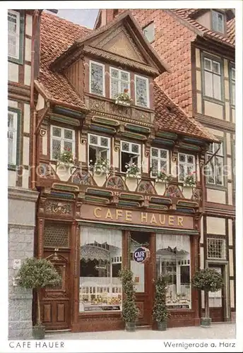 Wernigerode Harz Cafe Konditorei Hauer Kat. Wernigerode