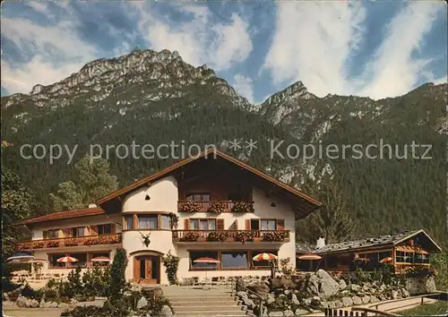 Garmisch Partenkirchen Berggasthof Almhuette am Kramer Ammergauer Alpen Kat. Garmisch Partenkirchen