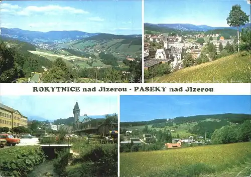 Rokytnice nad Jizerou Paseky nad Jizerou Zentrum Panorama Landschaft Kat. Rochlitz Iser