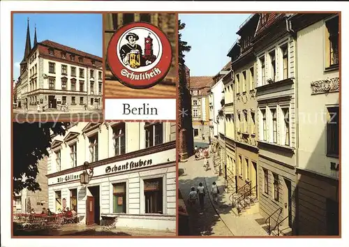 Berlin Gaststaette Zur Rippe Nikolaikirchplatz Alt Coellner Schankstuben Hauptstadt der DDR Kat. Berlin