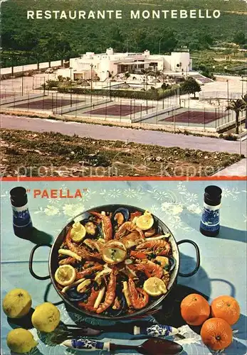Las Palmeras Restaurante Montebello Tennis Nationalgericht Paella