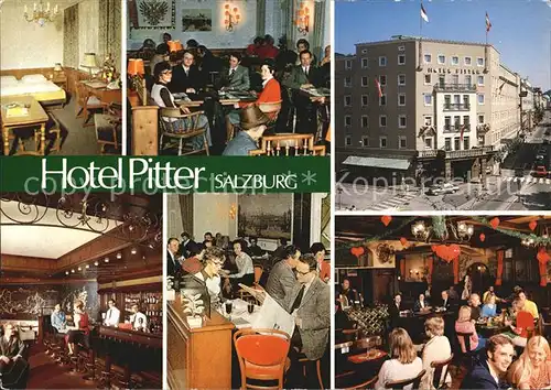 Salzburg Oesterreich Hotel Pitter Restaurant Bar Kat. Salzburg