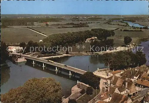 Auxonne Pont sur la Saone vue aerienne Kat. Auxonne