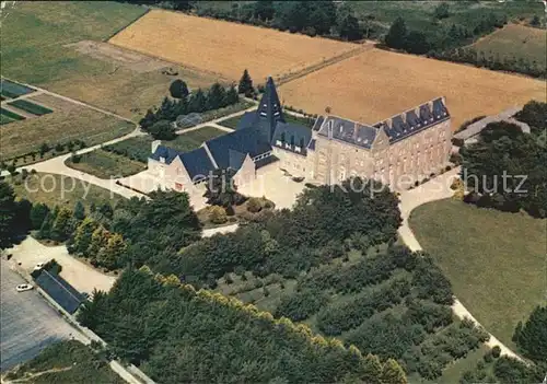 Plouharnel Abbaye Sainte Anne de Kergonan vue aerienne Kat. Plouharnel