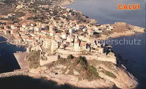 Calvi La citadelle vue aerienne Kat. Calvi