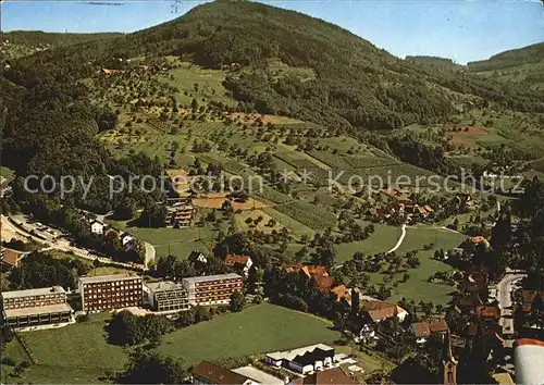 Sasbachwalden Kurkliniken Dr Wagner Schwarzwald Fliegeraufnahme Kat. Sasbachwalden