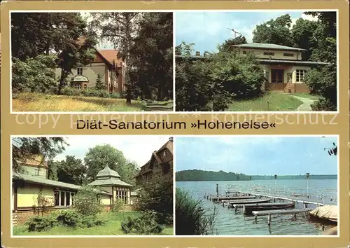 Rheinsberg Diaet Sanatorium Hohenelse Wandelgang Bootssteg Rheinsberger See Kat. Rheinsberg
