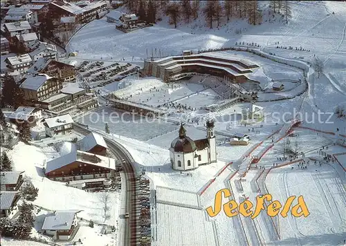 Seefeld Tirol Olympia Sport und Kongresszentrum Fliegeraufnahme Kat. Seefeld in Tirol