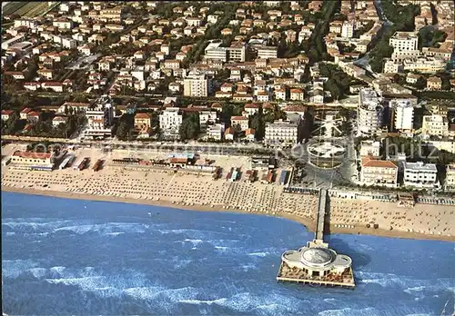 Senigallia Spiaggia e la Rotonda veduta aerea Kat. Italien