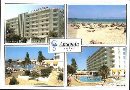 Cala Ratjada Mallorca Amapola Hotel Swimming Pool Strand Kat. Spanien