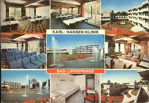 Bad Lippspringe Karl Hansen Klinik Wasserspiele Kat. Bad Lippspringe