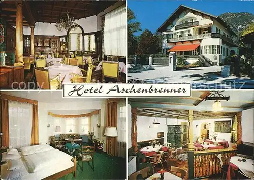 Garmisch Partenkirchen Hotel Aschenbrenner Huber Karte Nr 11.013 Kat. Garmisch Partenkirchen