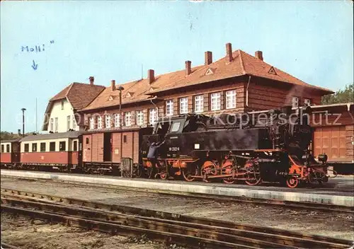 Kuehlungsborn Ostseebad Baederbahn Bad Doberan Dampflokomotive Bahnhof Kat. Kuehlungsborn