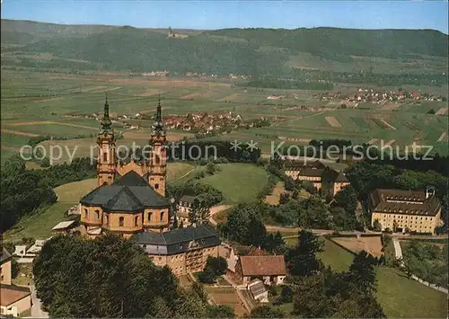 Vierzehnheiligen Basilika mit Blick ins Maintal Fliegeaufnahme Kat. Bad Staffelstein