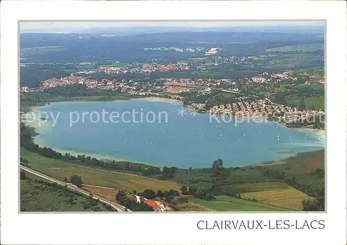 Clairvaux les Lacs Vue generale aerienne Grand Lac Kat. Clairvaux les Lacs