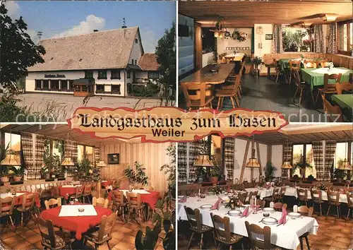 Weiler Koenigsfeld Landgasthaus zum Hasen Kat. Koenigsfeld im Schwarzwald