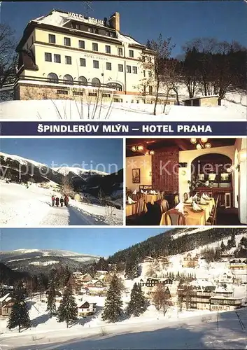 Spindleruv Mlyn Spindlermuehle Hotel Praha Krkonose Winterpanorama Riesengebirge Kat. Trutnov
