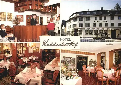Willingen Sauerland Hotel Waldecker Hof Empfang Restaurant Kat. Willingen (Upland)
