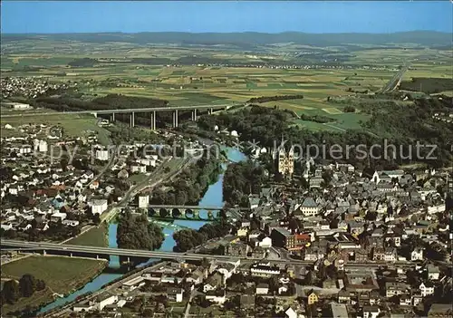 Limburg Lahn Bruecken Viadukt Fliegeraufnahme Kat. Limburg a.d. Lahn