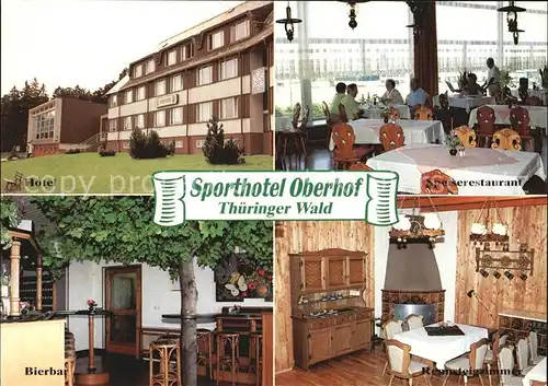 Oberhof Thueringen Sporthotel Restaurant Bierbar Rennsteigzimmer Kat. Oberhof Thueringen