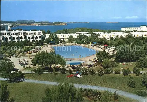 Santa Eulalia del Rio Ferienanlage Swimming Pool Meerblick Kat. Ibiza Islas Baleares