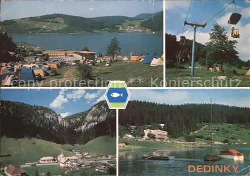 Dedinky Campingplatz Stausee Sessellift Kat. Slowakei