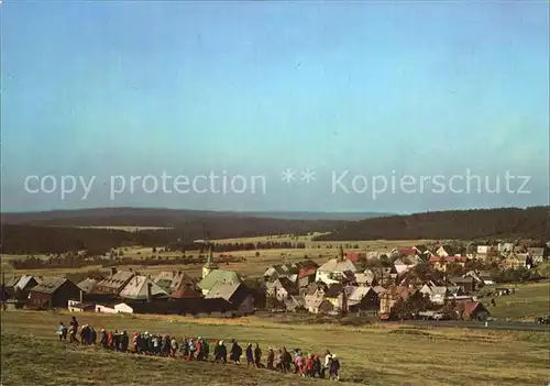 Bozi Dar Gottesgab Panorama Hoechstgelegene Stadt in Boehmen Kat. Gottesgab