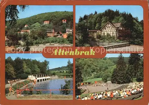 Altenbrak Harz Teilansicht Rolandseck Bergschwimmbad Waldbuehne Kat. Altenbrak