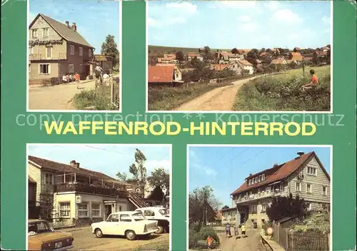 Hinterrod Waffenrod Gaststaette Auegrund HO Gaststaetten Kat. Waffenrod Hinterrod Eisfeld